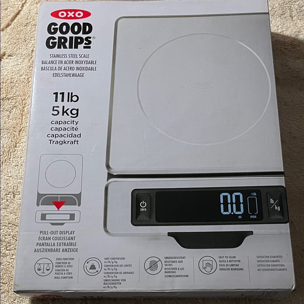 OXO Good Grips Digital Kitchen Scale with Black Display